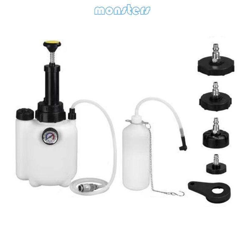 ชุดเปลี่ยนถ่ายน้ํามันเครื่องเบรก Mon 3L อ่างเก็บน้ํา 4 อะแดปเตอร์รถยนต์ระบบเลือดออกแบบแมนนวล