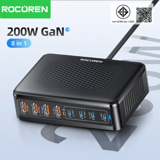 Rocoren Desktop USB Charger Type C 200W Fast Charging สถานีไ…