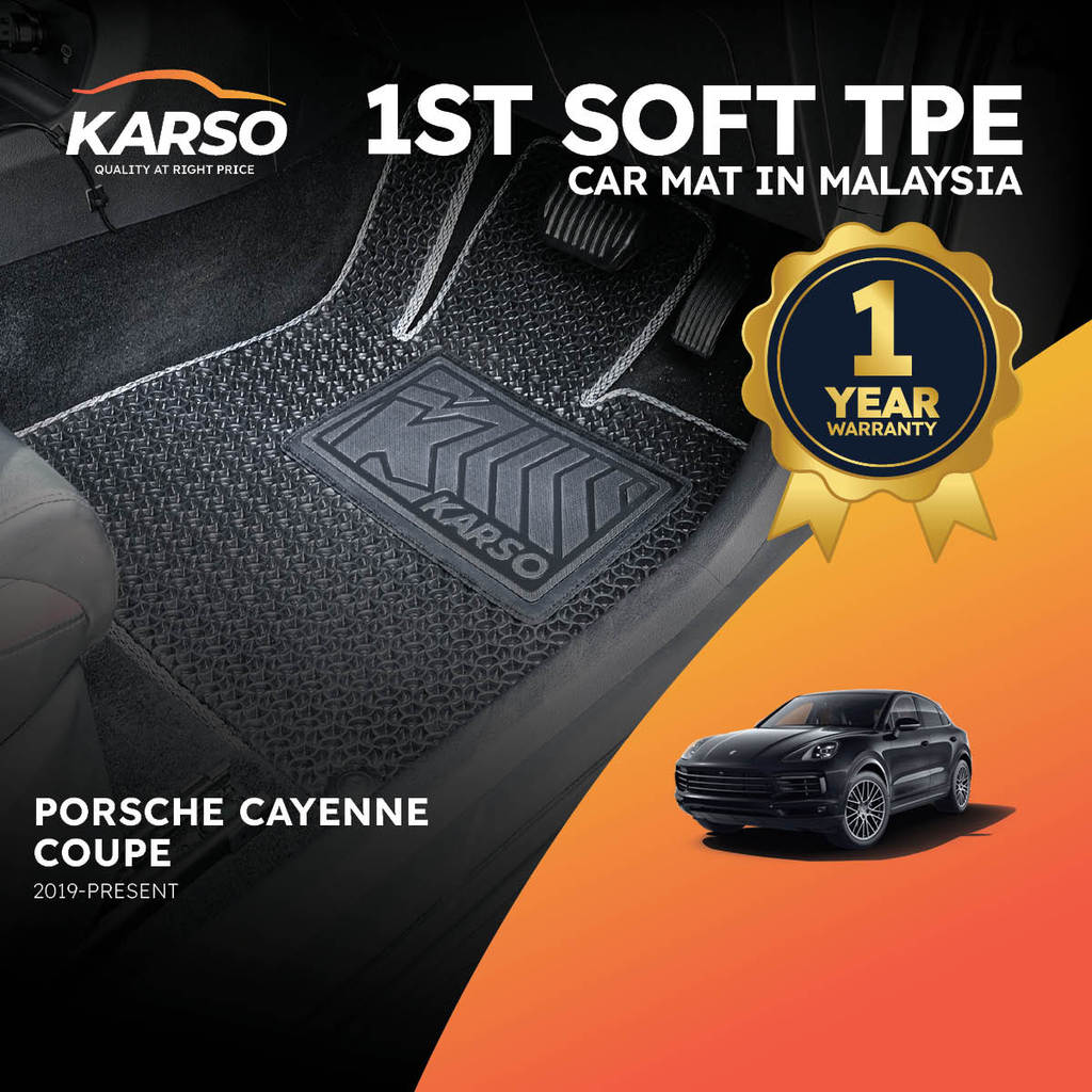 Karso Karpet Kereta พรมรถยนต์ Porsche Cayenne Coupe (2019-ปัจจุบัน)
