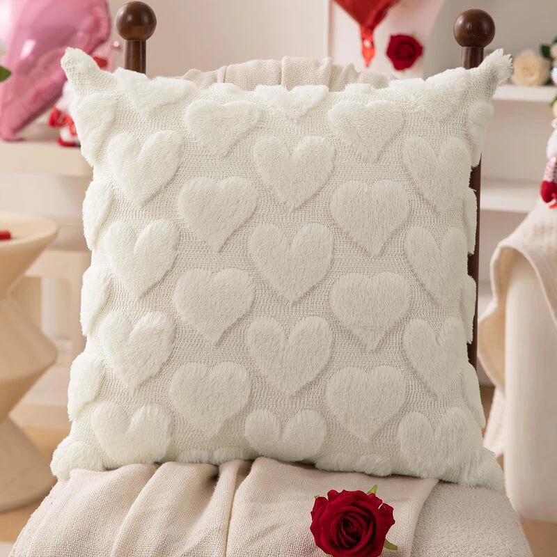 ปลอกหมอนขนสัตว์ Embroidery Heart thumbnail 4