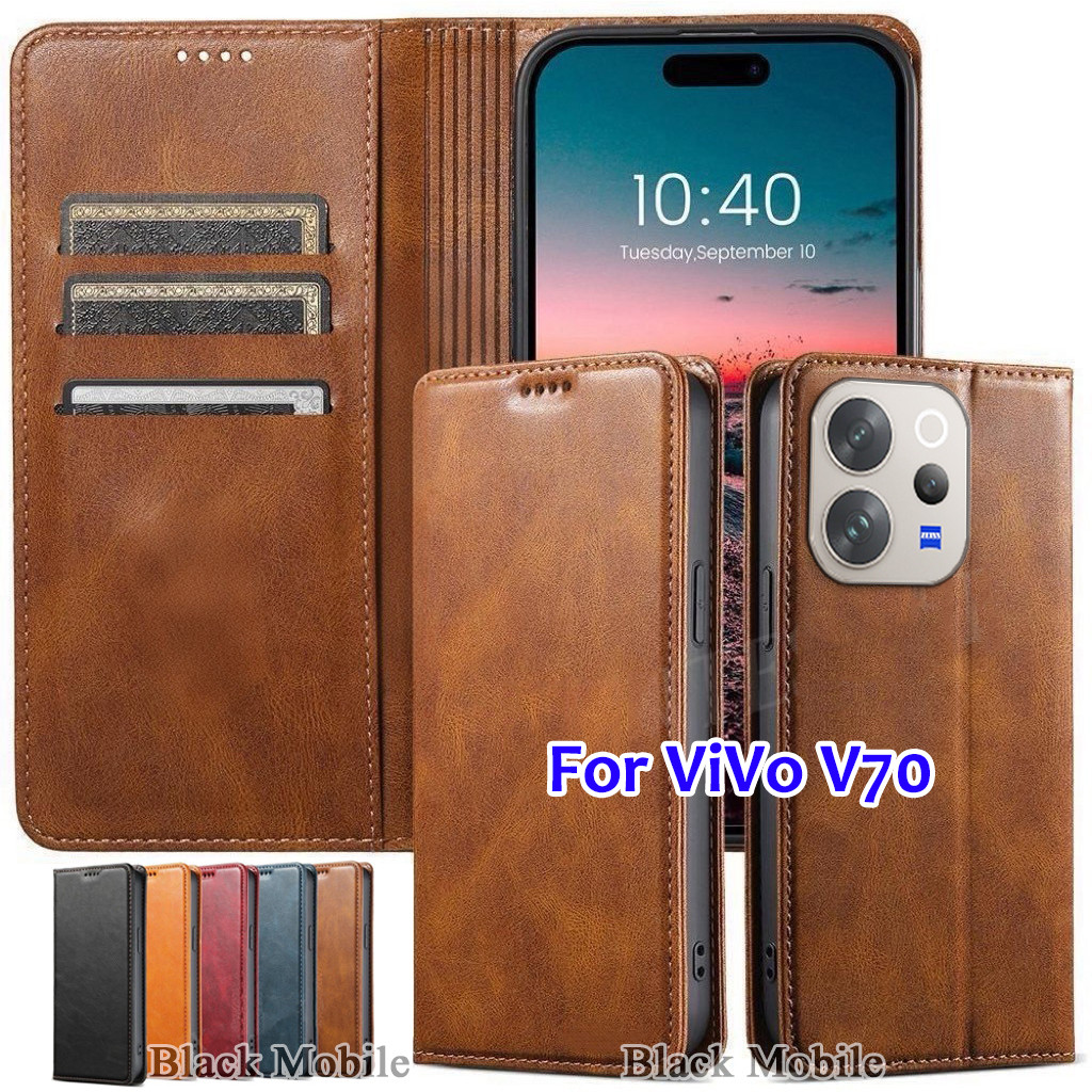 XUNDU เคส ฝาพับหนัง สำหรับ ViVo V70 2026 V70Fe V70 Fe 5G รุ่นใหม่ เคส หนัง ล็อคได้ พร้อมส่ง