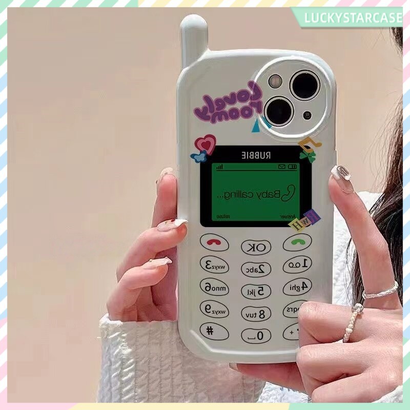 For IPhone 11 13 14 16 12 15 17 Pro Max X  7 8 Plus เคสไอโฟน โทรศัพท์มือถือวินเทจสุดสร้างสรรค์ เคส  พี่ใหญ่ เครื่องโบราณ