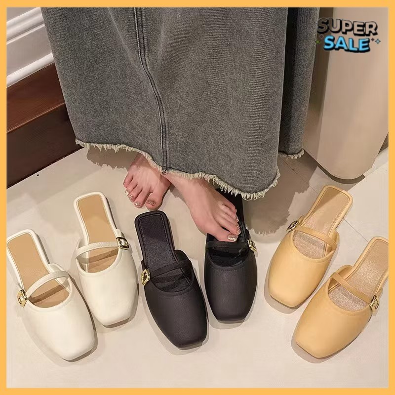 Pony.Sport พร้อมส่งจากไทย รองเท้าผู้หญิง รองเท้าคัชชู ยางไม่กัดเท้า โดนน้ำได้ กันลื่นใส่สบาย