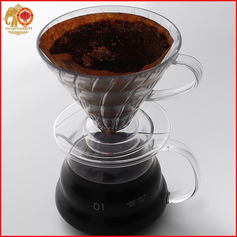 [RG1] 60 Coffee Dripper เรซินกรองกาแฟสําหรับ Pour Over Barista ชงกาแฟ V02 ช่องทางกาแฟถ้วยกรอง 1-4 ถ้