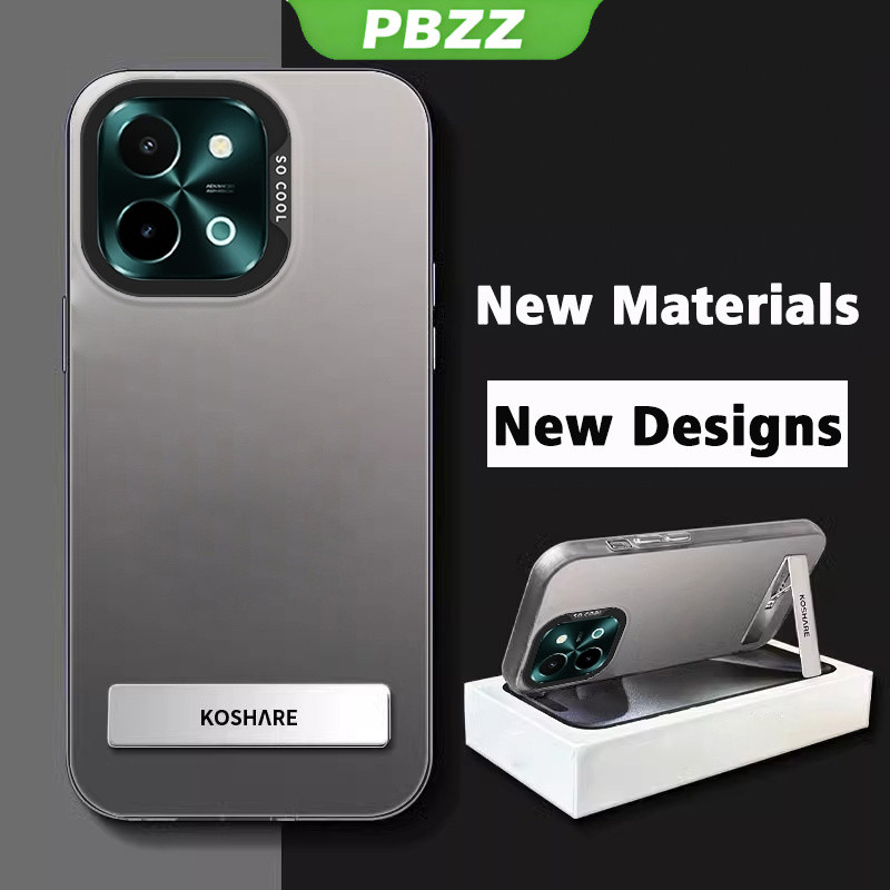 PBZZ กรณีสําหรับVIVO Y28 4g 2022 เคสโทรศัพท์เคสแข็งTPU Protectorกันกระแทกออกแบบใหม่ความงามพร้อมผู้ถือCYCBZJ03