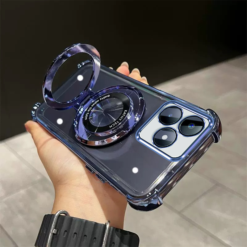 เคส For Realme C53 / Realme C51 / Note 50 tpu ที่วางโทรศัพท์กันกระแทกพร้อมฟังก์ชั่นกันลื่น SJZJ เคสโ