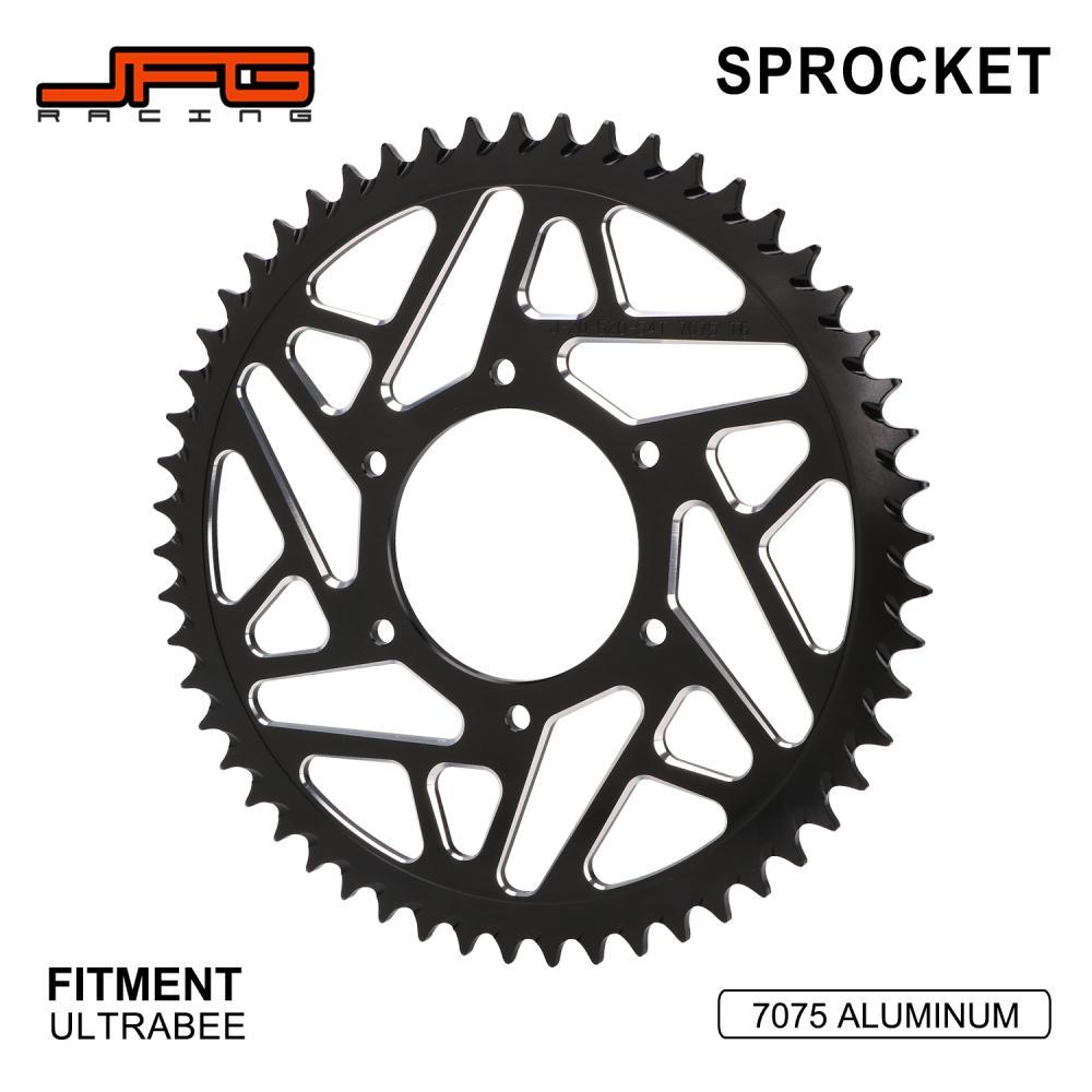 Gรถจักรยานยนต์ 54T 7075 อลูมิเนียมเฟืองโซ่ CNC สําหรับ Surron Ultra Bee ไฟฟ้าจักรยานรถจักรยานยนต์อุป