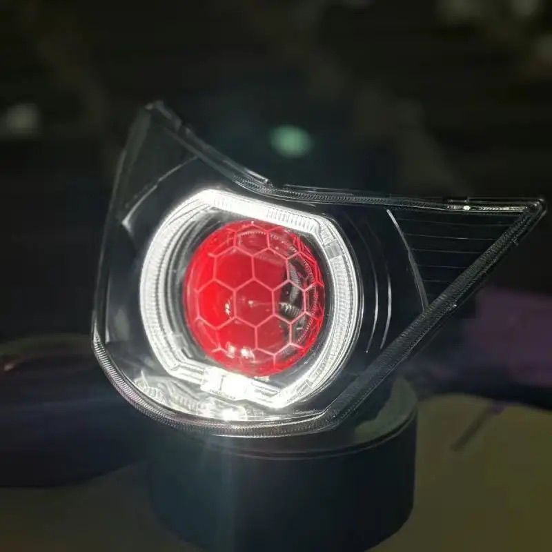 Sanyang Guiyi Wildfire Square LED เลนส์ไฟหน้า 75W Dual Light โทรศัพท์มือถือ APP ปรับ Quick Start 316