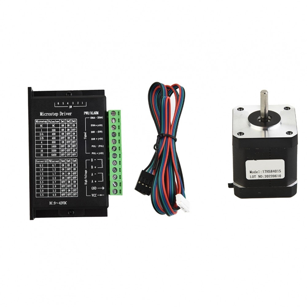 Stepper Motor Kit 40Ncm Holding Torque Smooth การดําเนินงานความเร็วต่ําสําหรับ Nema17
