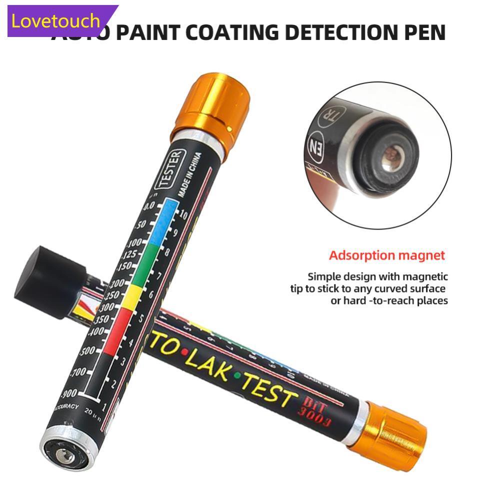 LOVETOUCH รถทดสอบความหนาพร้อมปลายแม่เหล็กขนาดมิเตอร์วัด Auto Paint Crash Check Test เครื่องทดสอบสี D