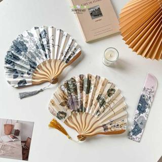 สตาร์ไซเวย์ ผ้าไหมดอกไม้พับพัดลม,แบบพกพาสไตล์จีนมือพับพัดลม,…