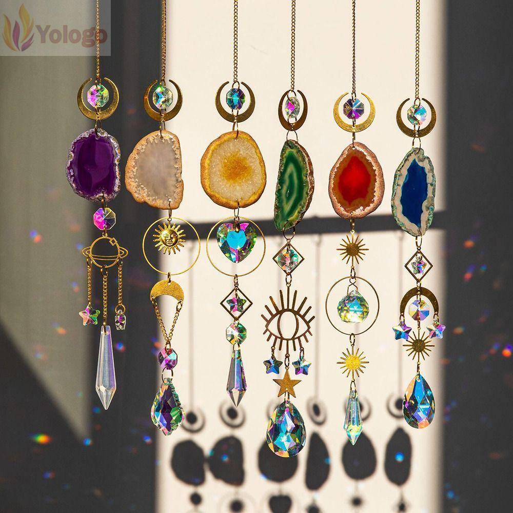 YOLOGO Rainbow Prism Ball Window Home Agate Rainbow Maker