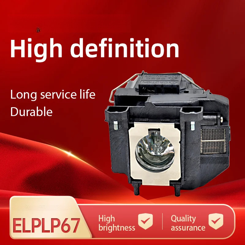 ELPLP67 V13H010L67 หลอดไฟฉายสําหรับ Epson EB-S02 EB-W02 EB-W12 EB-X14 EB-W16 EB-S11 H432B