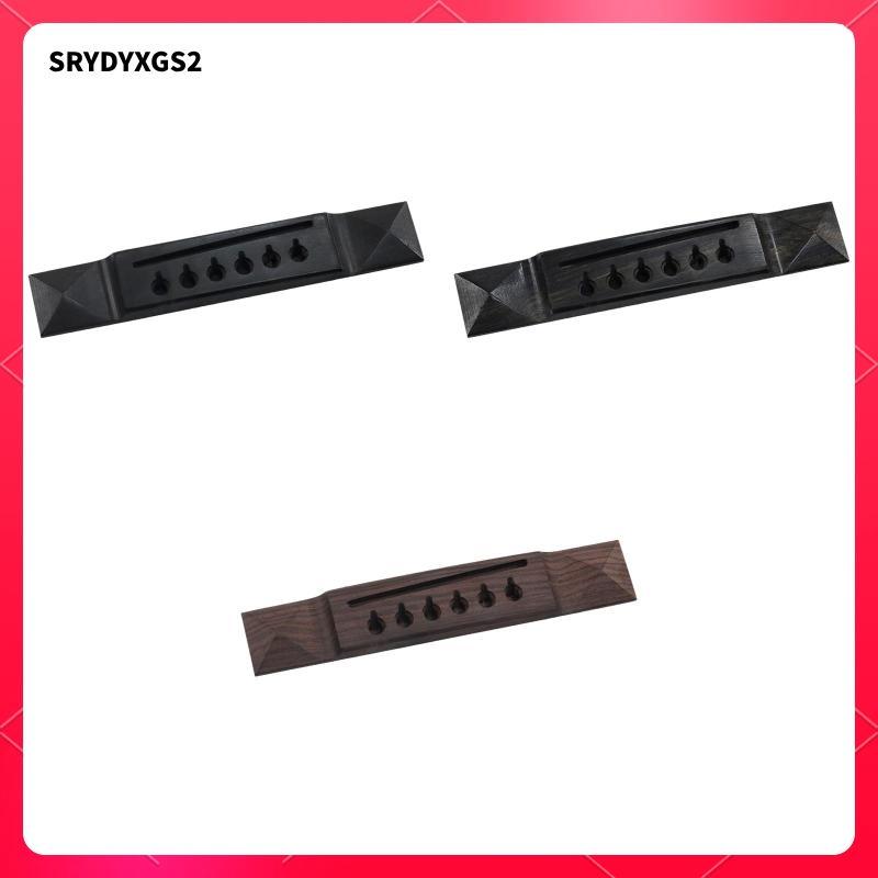[Srydyxgs2] กีต้าร์โปร่ง Ebony Bridge ทนทานไม้สําหรับอุปกรณ์กีตาร์คลาสสิก