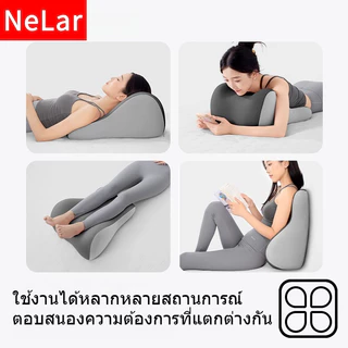 NeLar หมอนรองขาอเนกประสงค์เพื่อสุขภาพ วัสดุพรีเมียมเมมโมรี่โฟม นุ่มสบาย ปรับระดับการใช้งานได้ถึง 4 แบบ บรรเทาอาการปวดขา