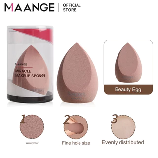 MAANGE ไข่ความงาม ฟองน้ำแต่งหน้า พัฟรองพื้น เปียกและแห้ง แต่งหน้าไข่ เครื่องมือแต่งหน้า กล่องฝุ่น