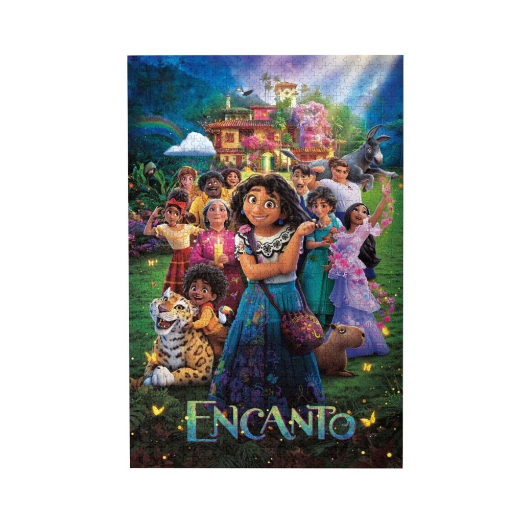 Disney Animated Movie Encanto DIY ผู้ใหญ่เด็กคุณภาพสูงไม้ 1000 ชิ้นจิ๊กซอว์ปริศนาเกมครอบครัวของเล่นข