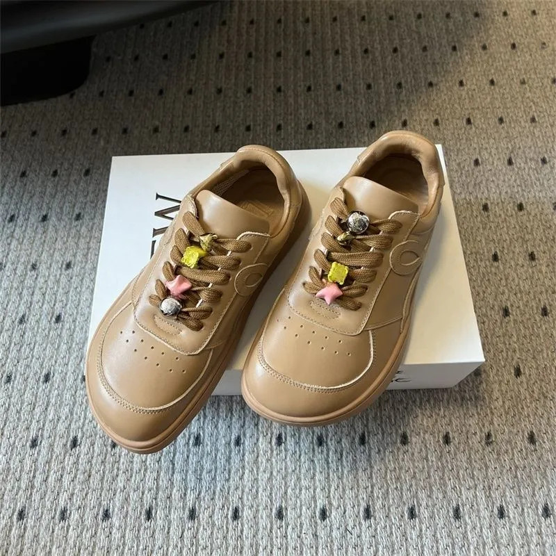 LOEWE 25FW Jambo รองเท้าลําลองหนังแท้