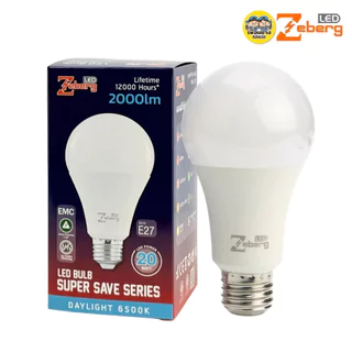 Zeberg หลอดไฟ LED BULB รุ่น SUPER SAVE SERIES 3w 5w 7w 9w 11w 13w 15w 18w 20w 25w แสงขาว แสงคูล แสงวอร์ม หลอดบับ