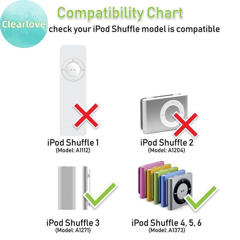 Clearlove USB Charger Data SYNC สําหรับ iPod Shuffle 3rd 4th 5th Generation TH