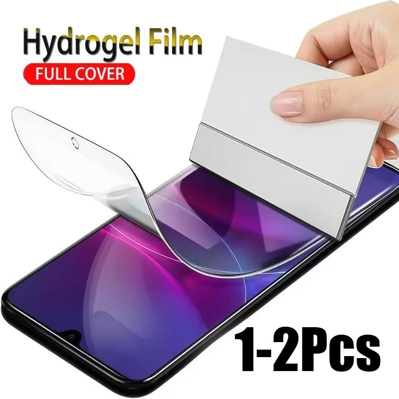 1-2 ชิ้นคลุมทั้งหมด Anti Blue Light Soft Hydrogel ฟิล์มสําหรับ Oppo A6 A6c A6s A6t A6v A6x A6i + Max