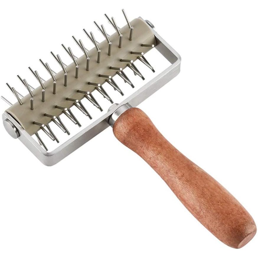 Pizza Dough Docker Roller - Pastry Docker Roller พร้อม Spike สําหรับเบเกอรี่เค้กแครกเกอร์ Pie Hole M