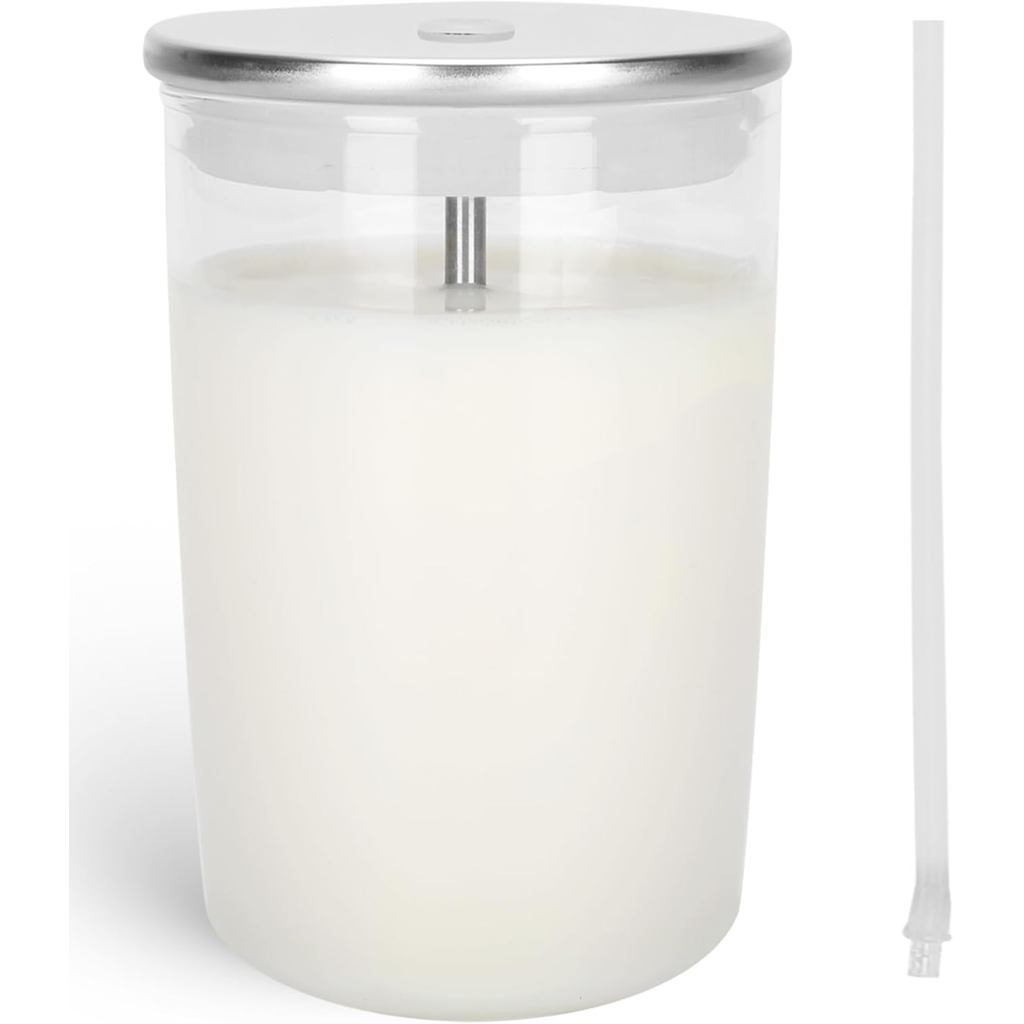 ภาชนะบรรจุนมแก้วสําหรับ Jura, 16.9oz ภาชนะบรรจุนมแก้วใสเข้ากันได้กับเครื่องชงกาแฟ Jura รุ่น: Z8,Z6,J