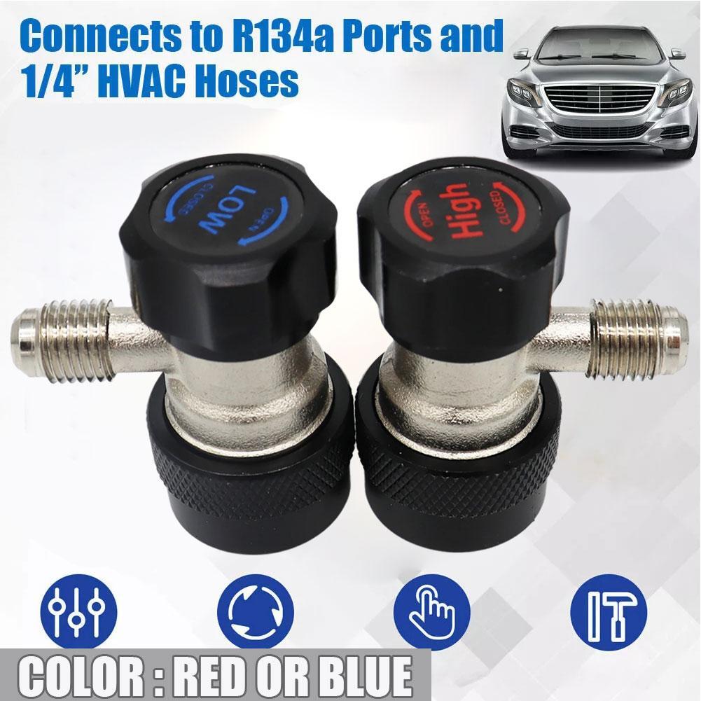 R134a ใหม่ A/c Ac คอมเพรสเซอร์ R 134a คู่มือ Quick Coupler Connectors อุปกรณ์เสริมเครื่องปรับอากาศ U