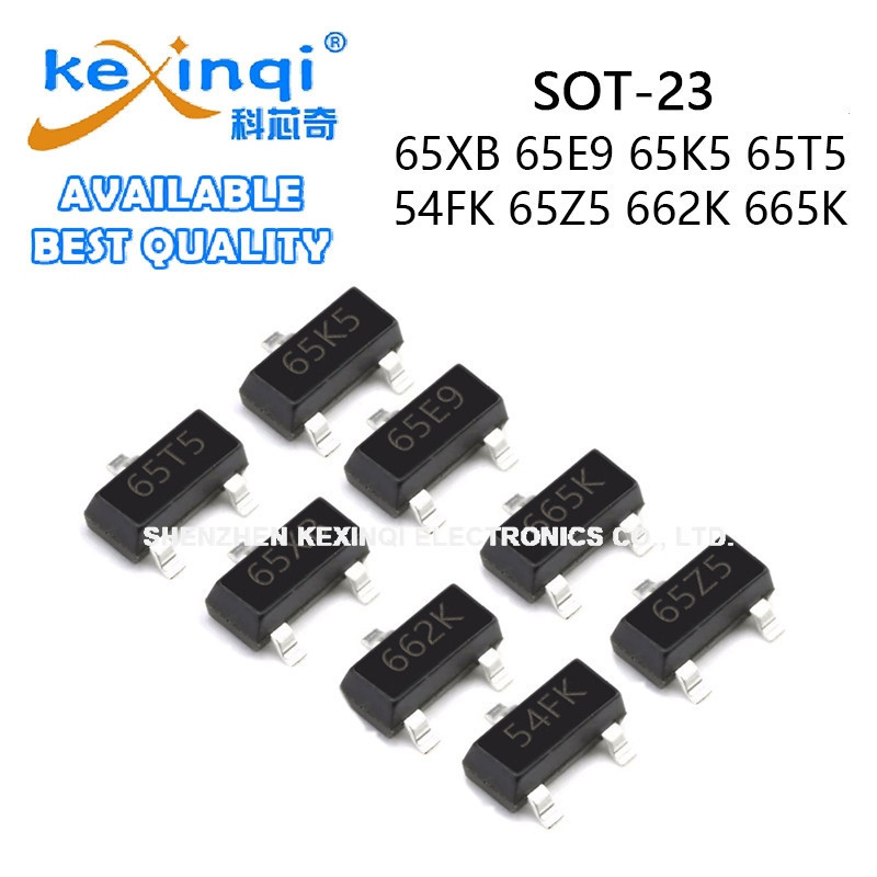 (10 ชิ้น) 65XB 65E9 65K5 65T5 54FK 65Z5 662K 665K SOT23 SMD XC6206P 122MR 152MR 82MR 252MR 282MR