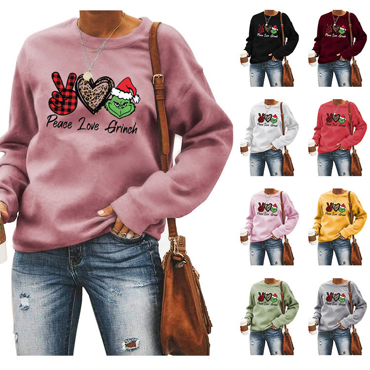 Century Clothing สถานีอิสระ pace love grinch love grinch เสื้อสเวตเตอร์ขนาดบวก