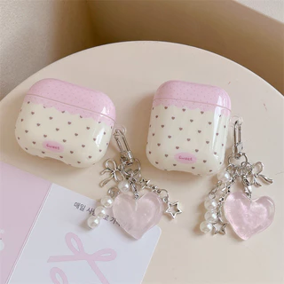 หัวใจเล็กๆน้อยๆสําหรับ Airpods 1/2 3 Pro2 pro3 Airpods4 ชุดหูฟังไร้สายบลูทูธป้องกันกรณี AirPods Pro i3 i4 pro3 หูฟังป้องกันกรณี