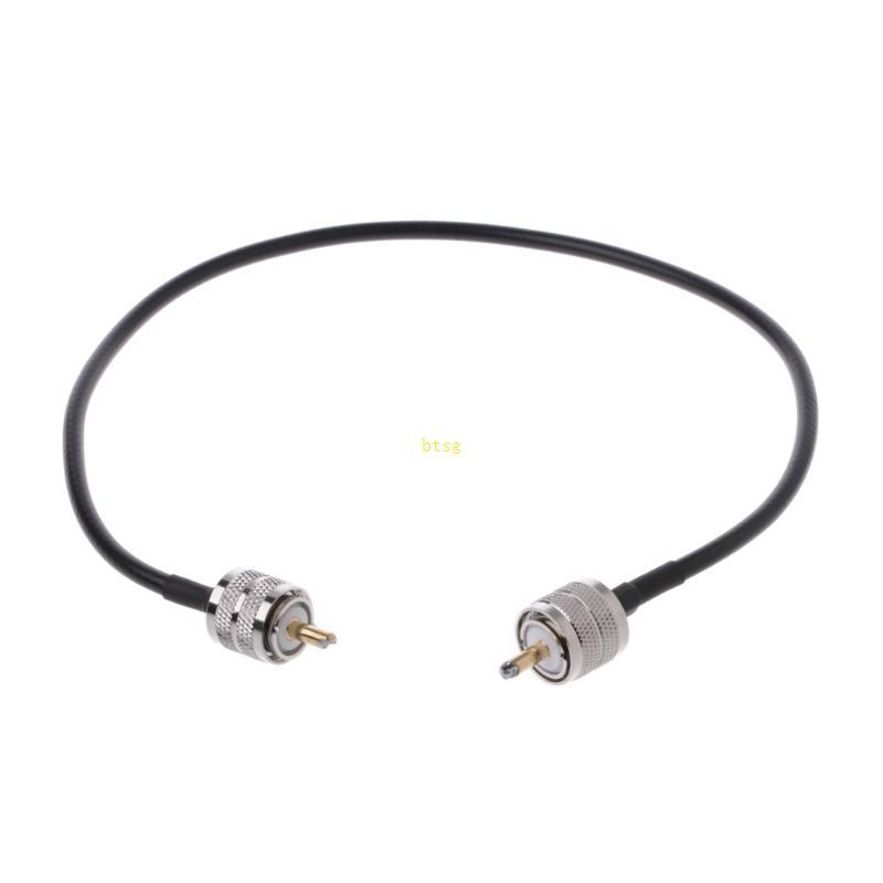 Btsg RF Coaxial Cable Connector UHF PL259 ชาย UHF ชาย PL259 RG58 Pigtail สาย 5