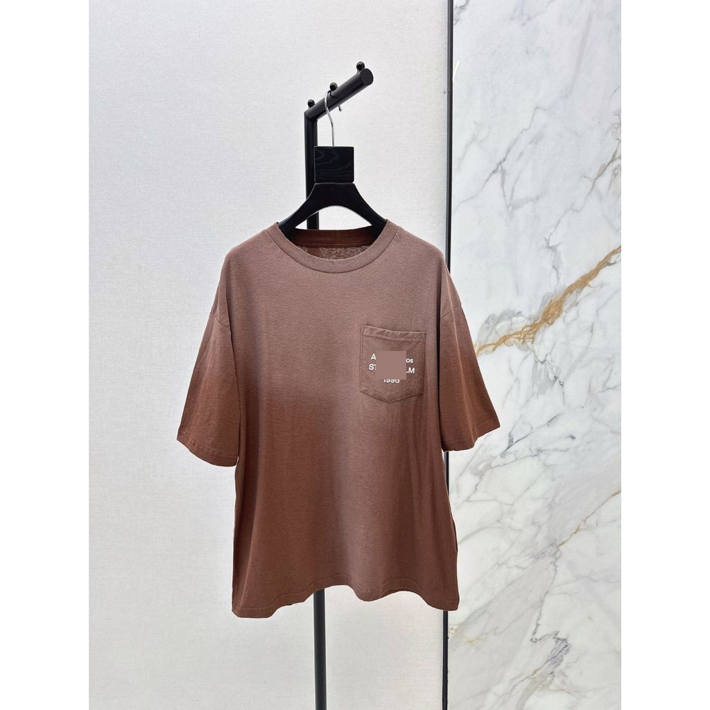 CGAI Acn***ios 26Early spring women's clothing with heavy wash and distressed letter print short sle