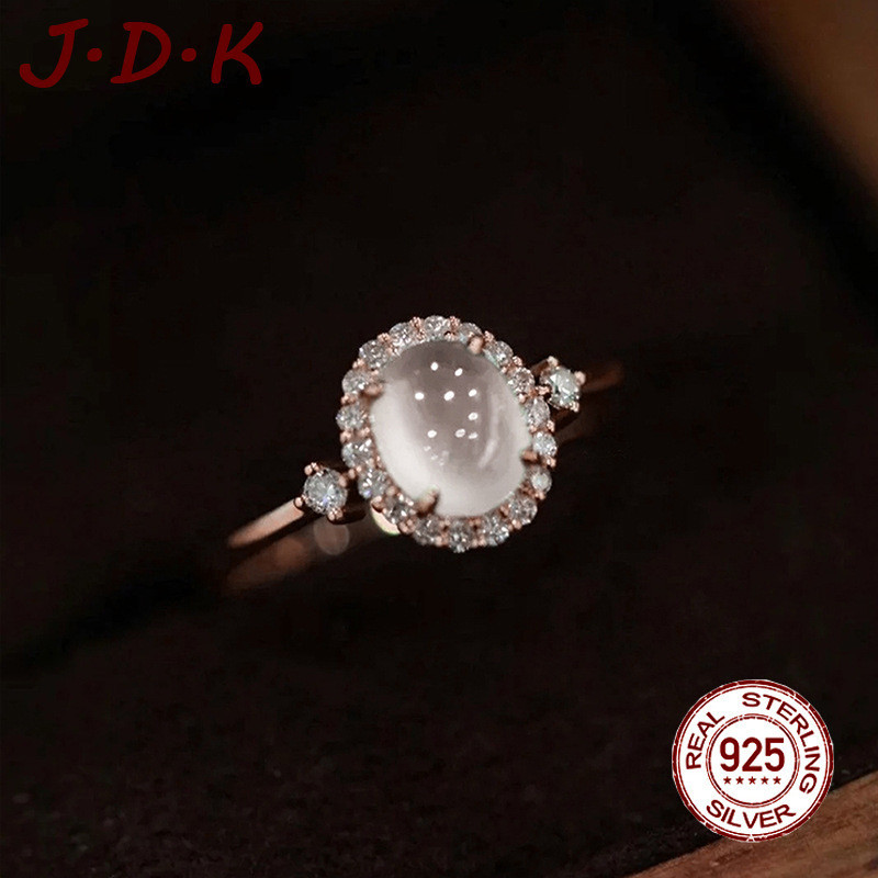 JDK 18K แหวนโรสโกลด์สําหรับผู้หญิง