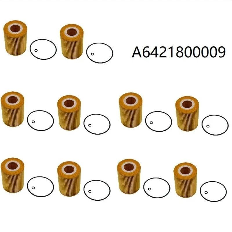 10pcs กรองน้ํามันสําหรับ Mercedes Benz GLE W166 C292 2015 2016 2017 2018 2019 GLE 350d 4MATIC OM642 