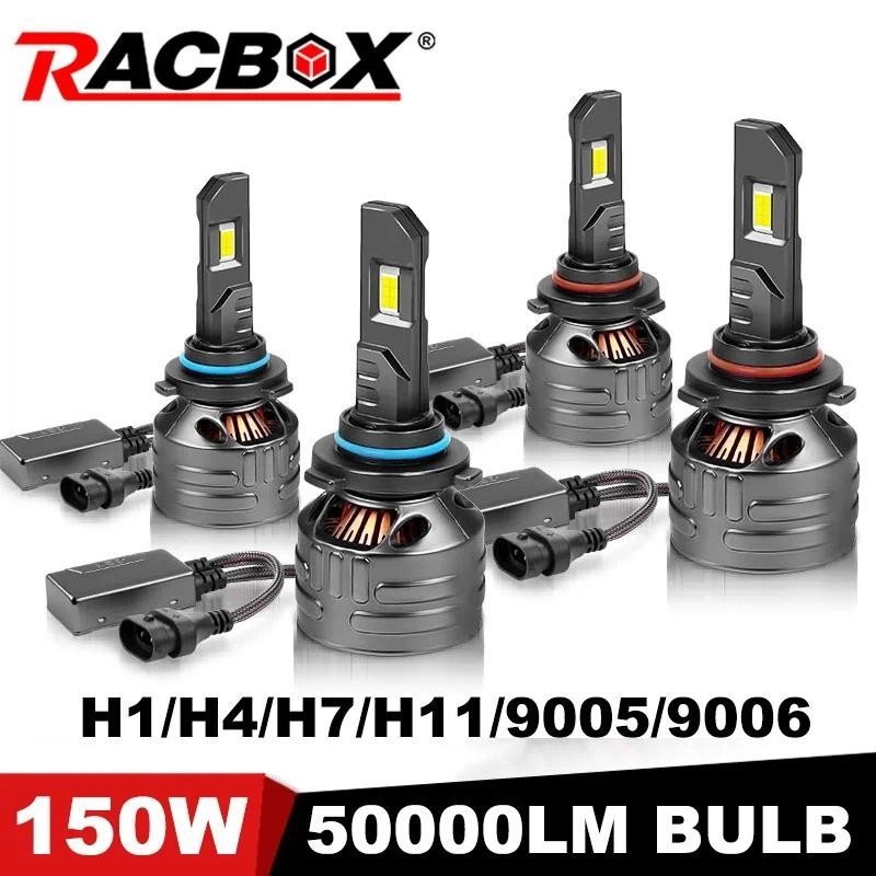 H1 H4 H7 H11 LED ไฟหน้าหลอดไฟ 150W 50000LM 9005 9006 Turbo ไฟหน้าสําหรับไฟหน้ารถหลอดไฟอัตโนมัติ Acce
