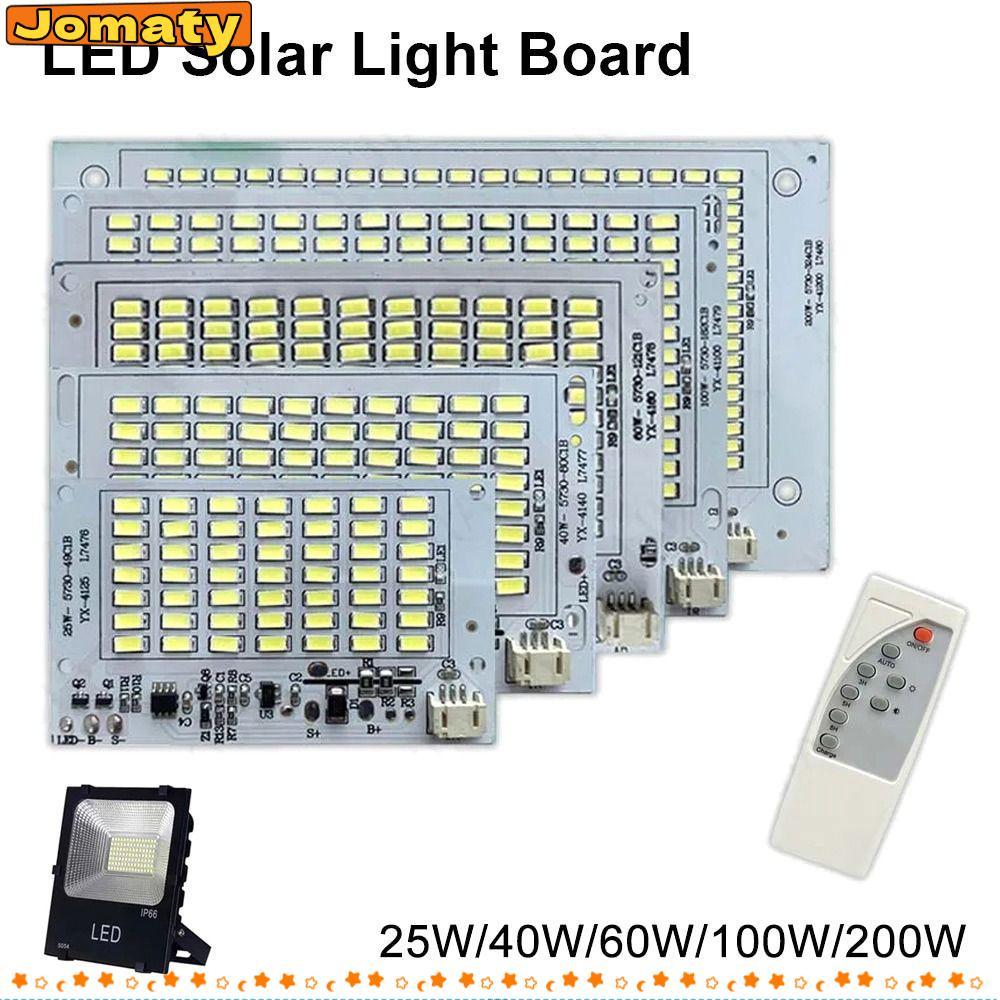 JOMATY 1 ชิ้นไฟ LED, 25/40/60/100/250 วัตต์แหล่งกําเนิดแสงความสว่างสูง, SMD5730 แสงสีขาวพร้อมรีโมทคอนโทรล Floodlight