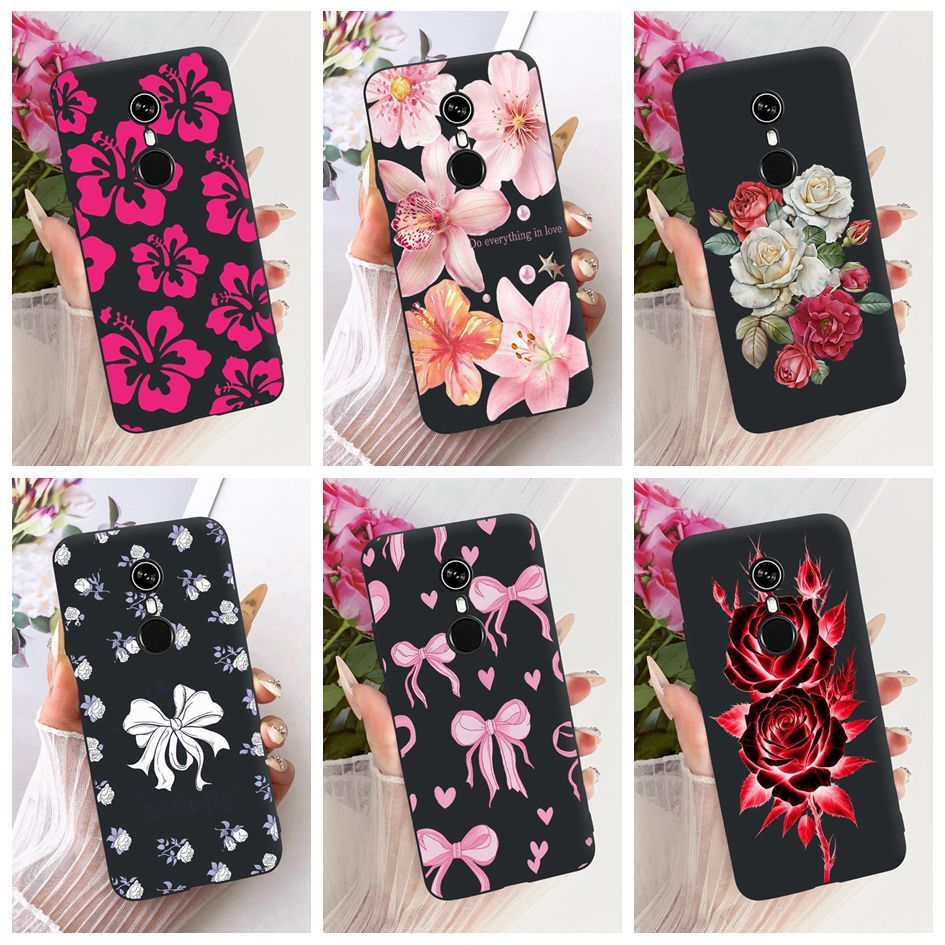 ใหม่ปลอกสําหรับ Itel A33 / A33 Plus เคสโทรศัพท์แฟชั่นดอกไม้ Bowknot ซิลิโคนนุ่มสีดํากันกระแทกสําหรับ