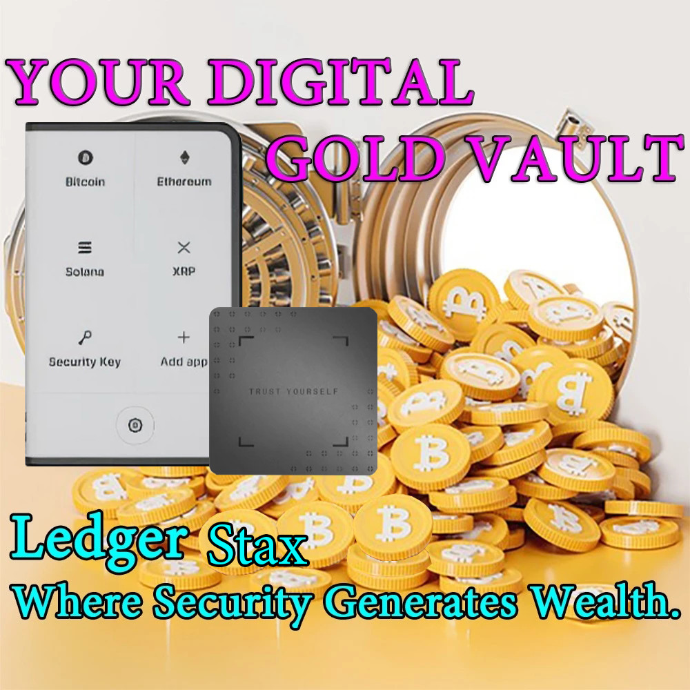 Ledger Stax - Reseller ที่ได้รับอนุญาต (CryptoBilis) Bitcoin, NFT & Cryptocurrency Hardware Wallet