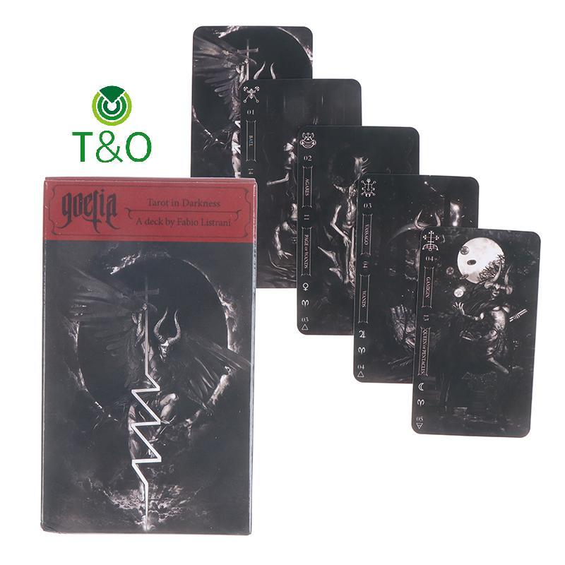 [T&OT] Goetia in Darkness Cards Oracle Cards คําทํานายเกมกระดานทํานาย [ใหม่]