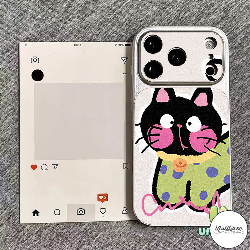 เคสไอโฟน17 16 13หนูดำ การ์ตูน เปลี่ยนหน้าปก เข้ากันได้กับIPhone 17 14 11 13 16 12 15 Pro Max 14 16 15 Plus
