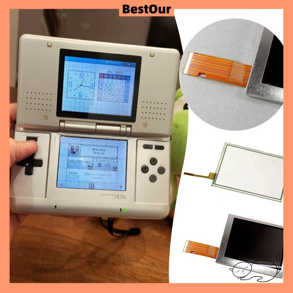 BESTOUR จอแสดงผล LCD, ซ่อมหน้าจอคอนโซลเกมต้นฉบับ, เปลี่ยน DIY อะไหล่หน้าจอสัมผัสสําหรับ DS/NDS