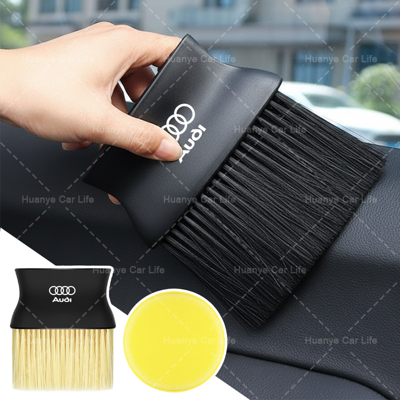 1/2pcs รถ Air Vent แปรงทําความสะอาดรถกําจัดฝุ่น Soft Swip สําหรับ Audi A4 B8 A3 8P 8V S3 A5 A6 S6 C6