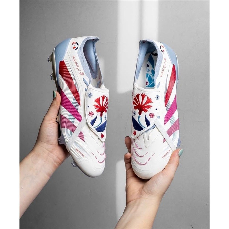 รองเท้าฟุตบอล PREDATOR 25 FG แบบถักเต็มตัว พร้อมเชือก+