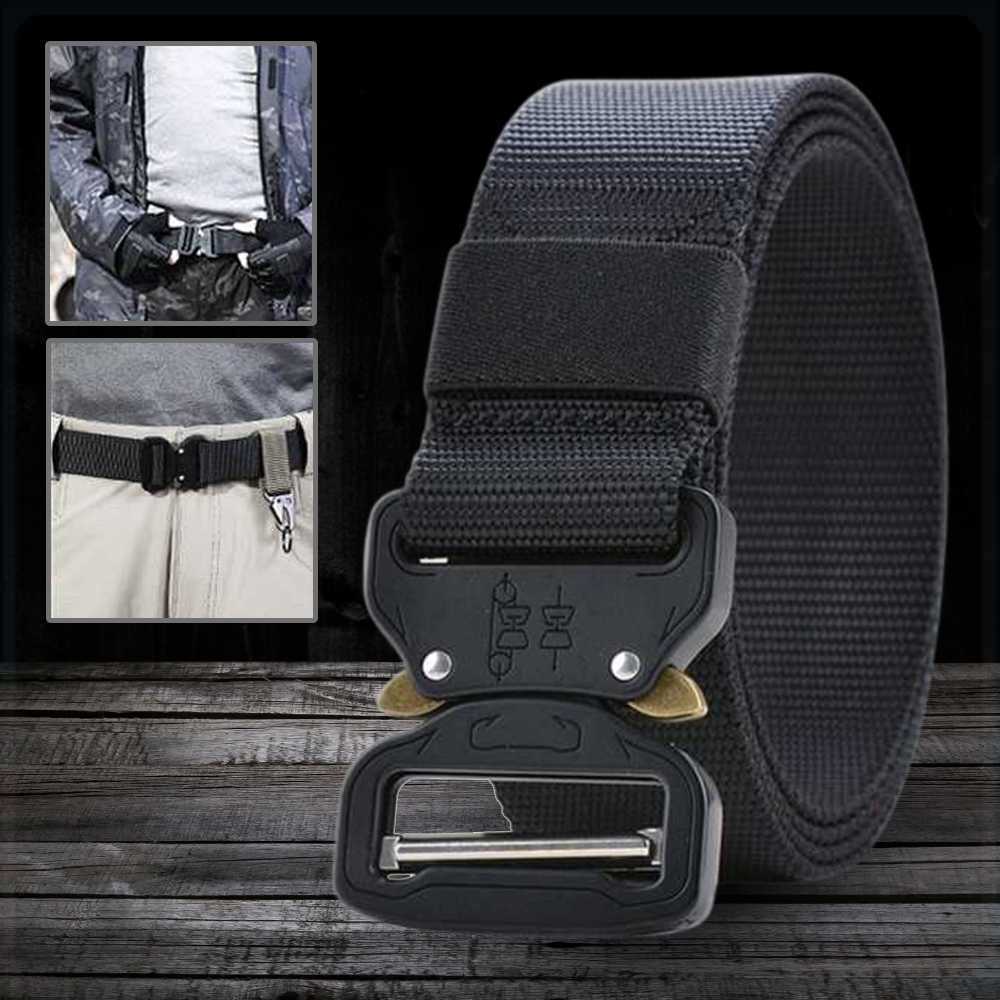 Rhodey Canvas Nylon Army Military Tactical Belt 125cm - MU056