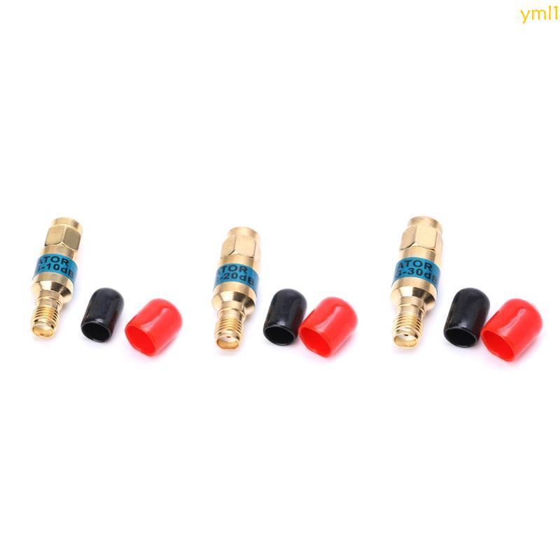 Yml1 Golden Attenuator SMA-JK ชายหญิง RF Coaxial Attenuator 2W 0-6GHz 30db