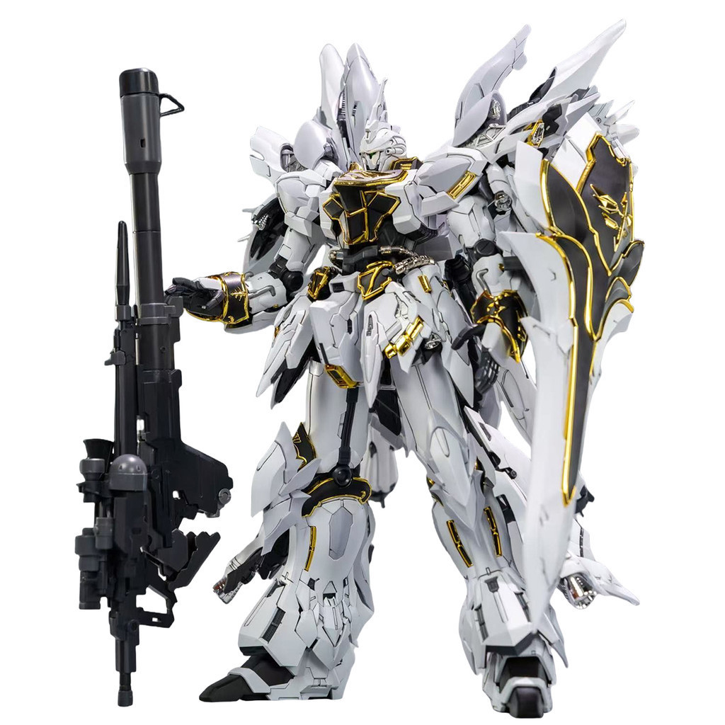 ( 📌 PRE-ORDER)HIPLAY Comet Technology White Triple Speed Sinanju Full Frame 1/100 Scale Model Kit