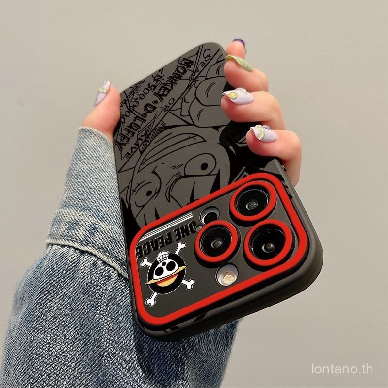 เคสโทรศัพท์ เคสโทรศัพท์ดูดีป้องกันลายนิ้วมือซิลิโคน Sketch One Piece Luffy วินาทีใหม่ iPhone 16PROMAX 15PLUS 17 14 13 12 11 PROMAX 15PRO 13PROMAX 17PROMAX CGQF