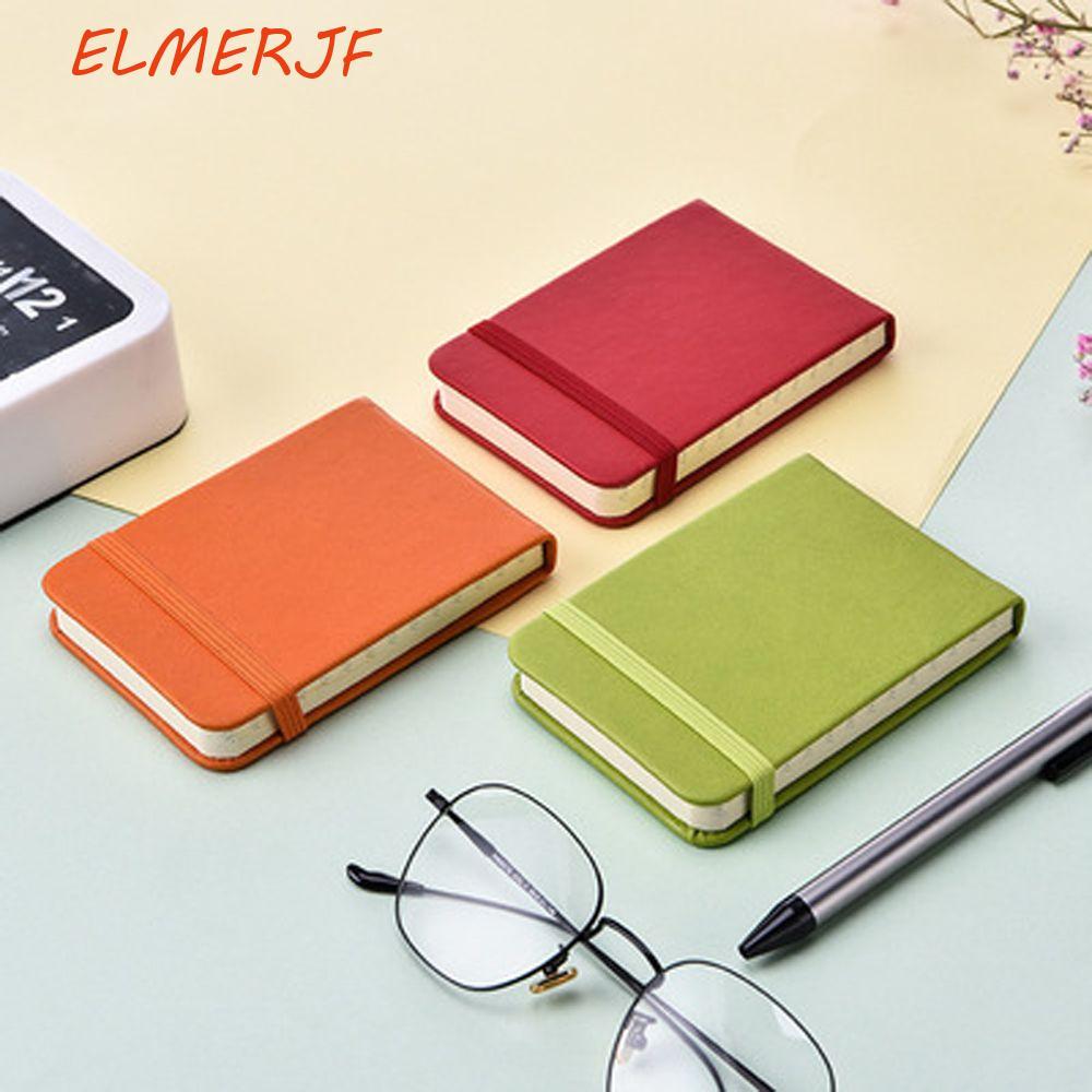 ELMRJF Pocket Notebook Office Fruit Color Memo Pads Agenda Study Work Weekly Mini Notebook