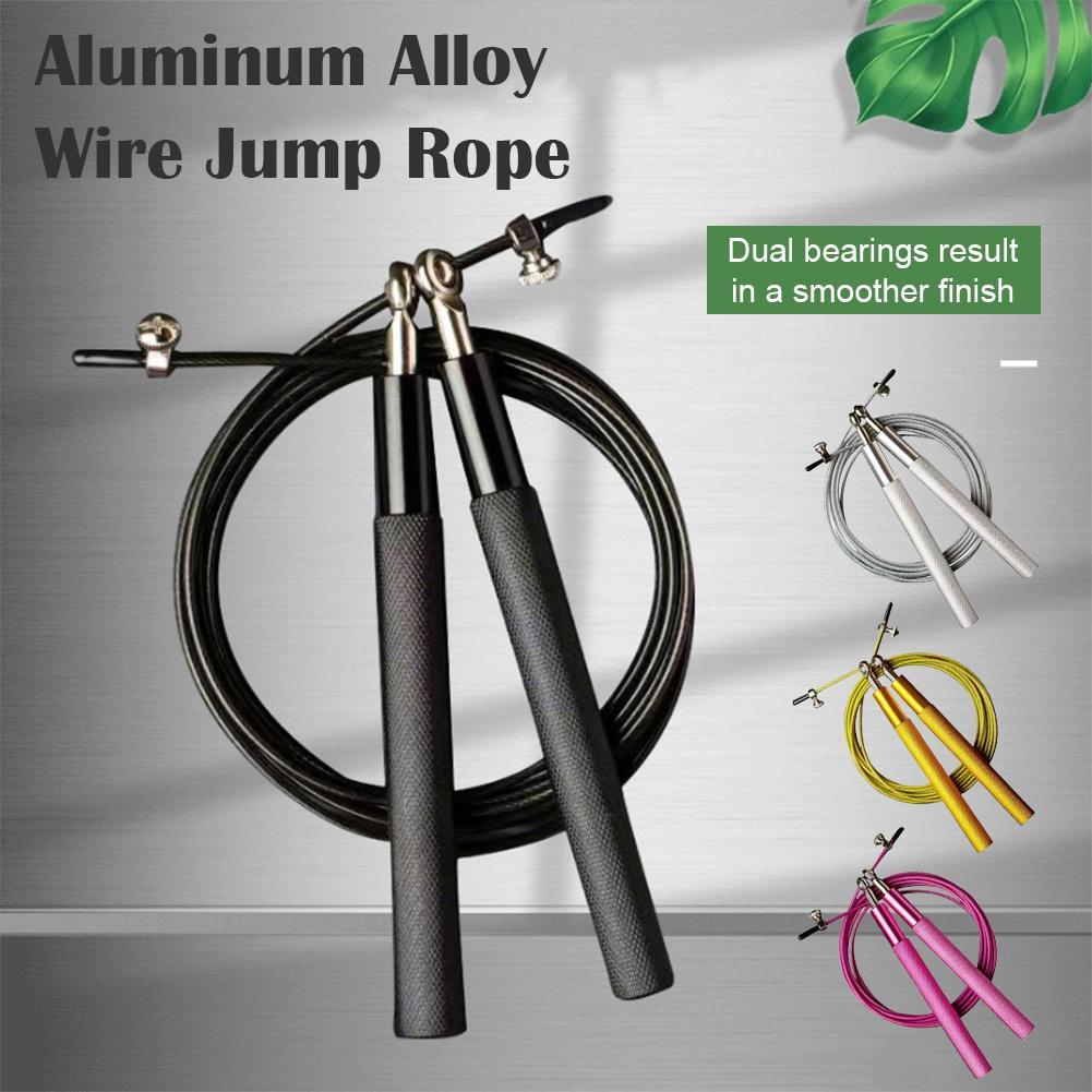 Soloever เชือกกระโดดปรับความเร็วได้สําหรับฟิตเนสเหมาะสําหรับผู้หญิงผู้ชายและผู้หญิง V8u8